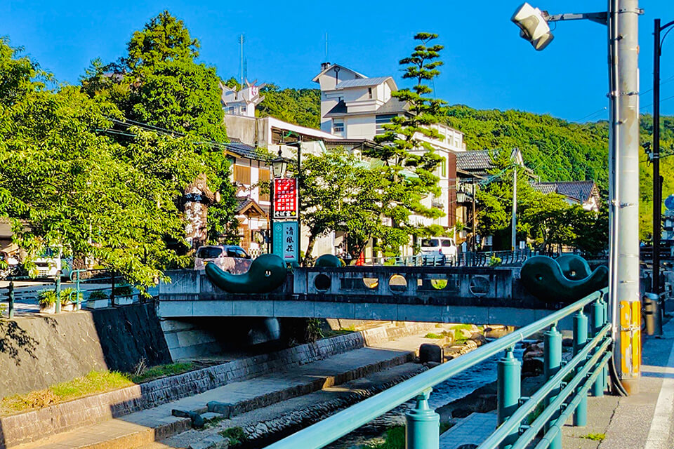 温泉エリアに住まう